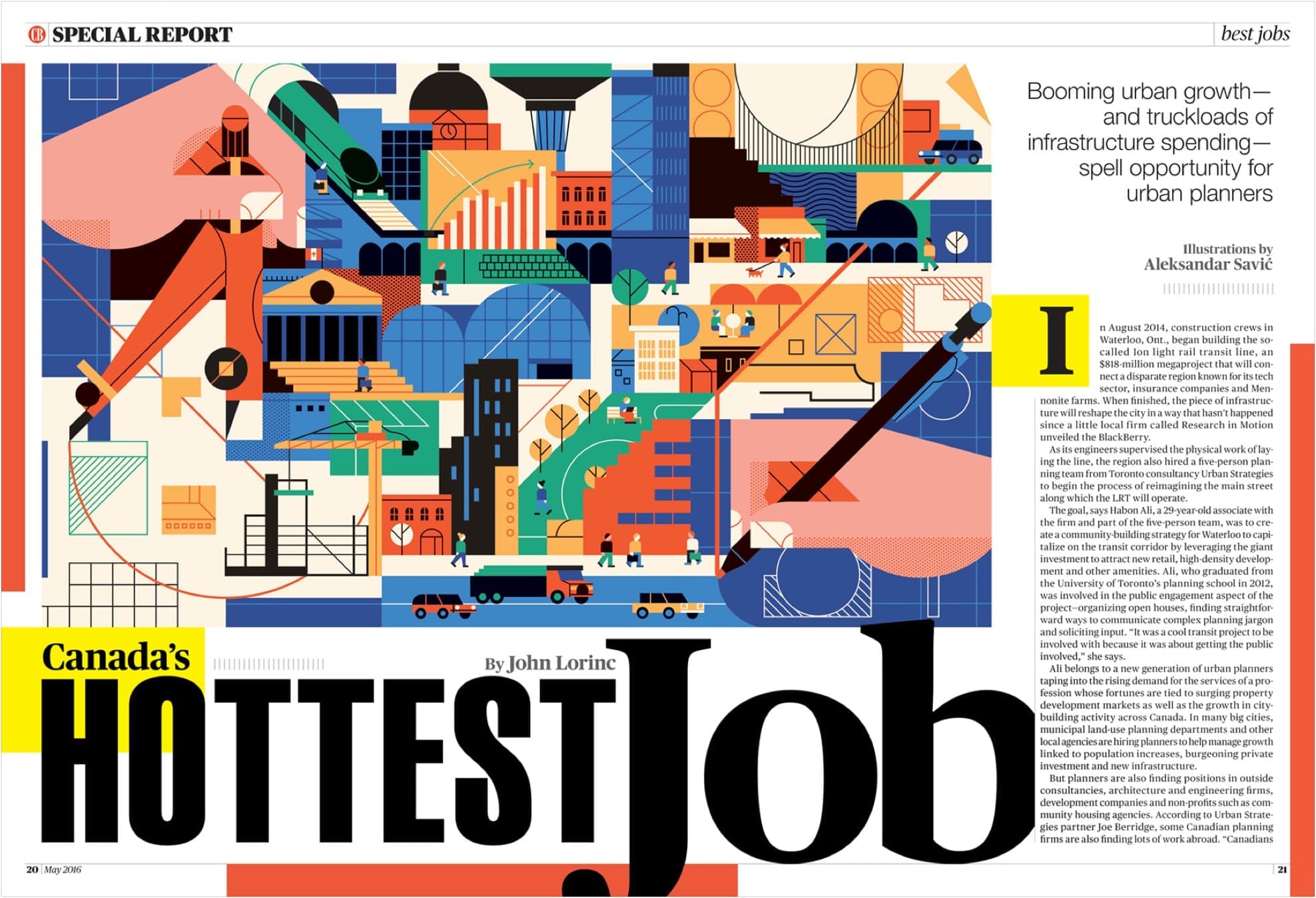 Image from Canadian Business magazine designed by Stephanie Firka.